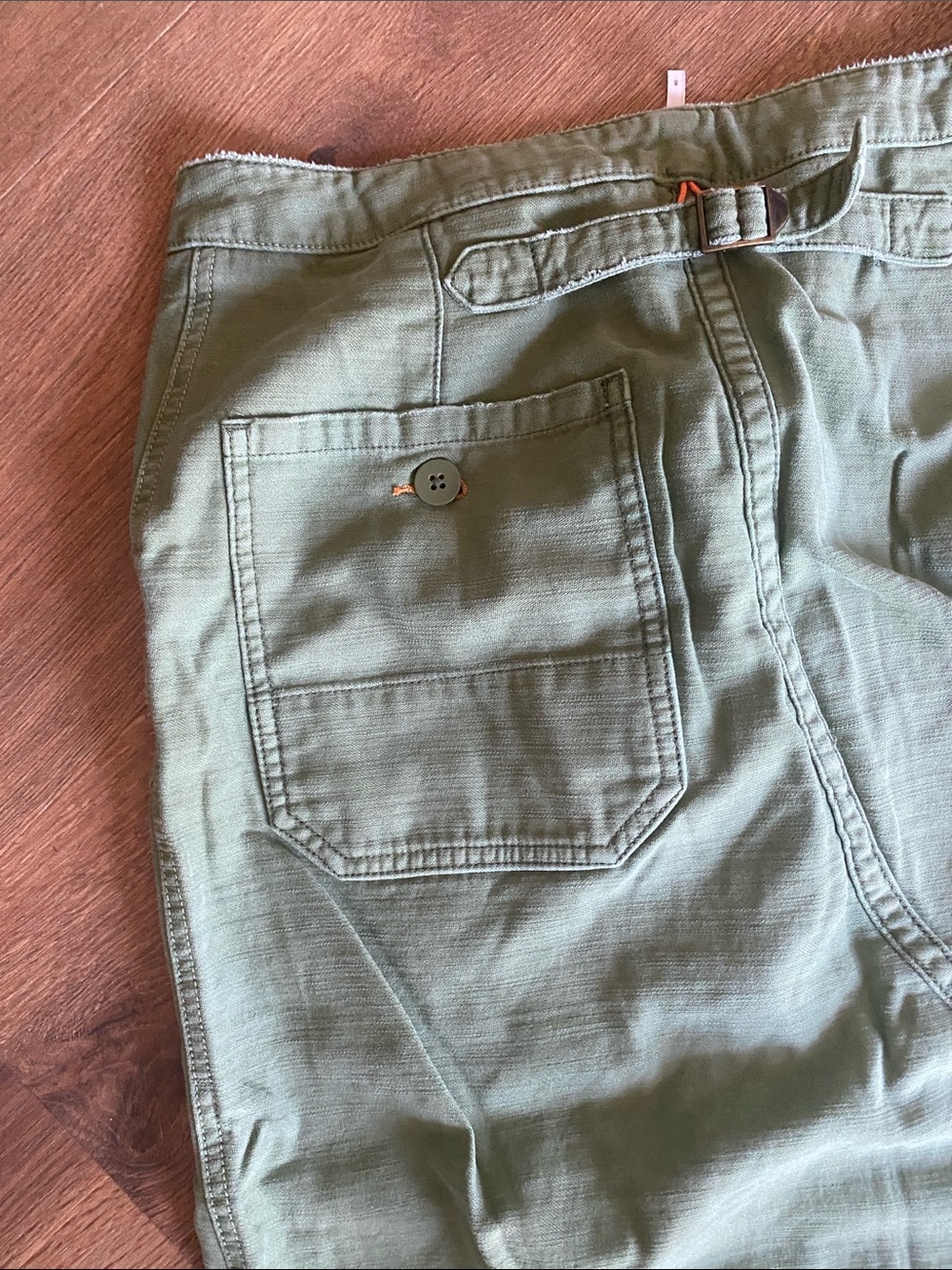 Free People Olive Green Patchwork Midi Skirt - Picture 5 of 7